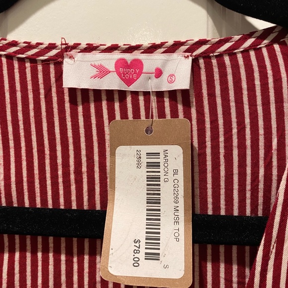 Buddy Love cropped tie top - Picture 2 of 2